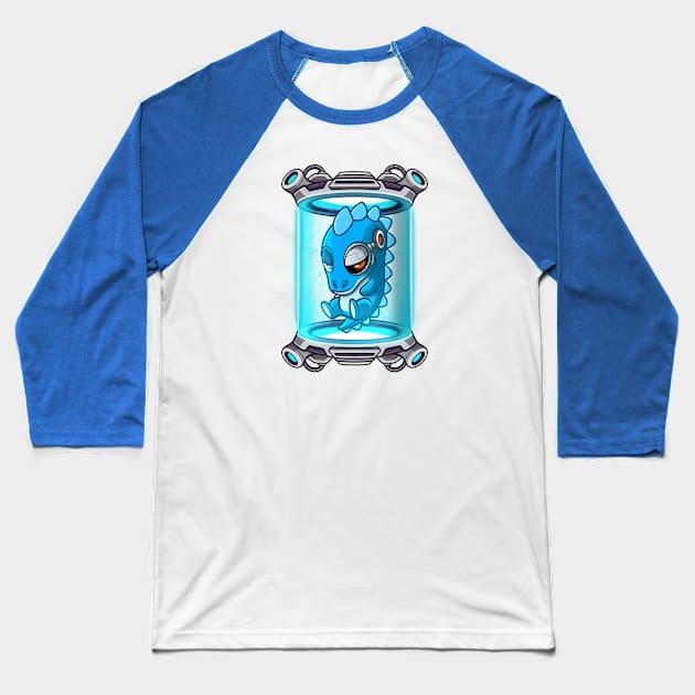 Baby Dino Clone 13 Baseball T-Shirt by Popon85